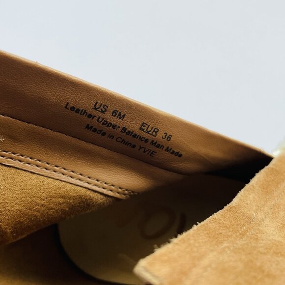 Sam Edelman Shoes Womens Size 6 M Brown Yvie Leather Booties Block Heels Lace Up - Picture 10 of 11